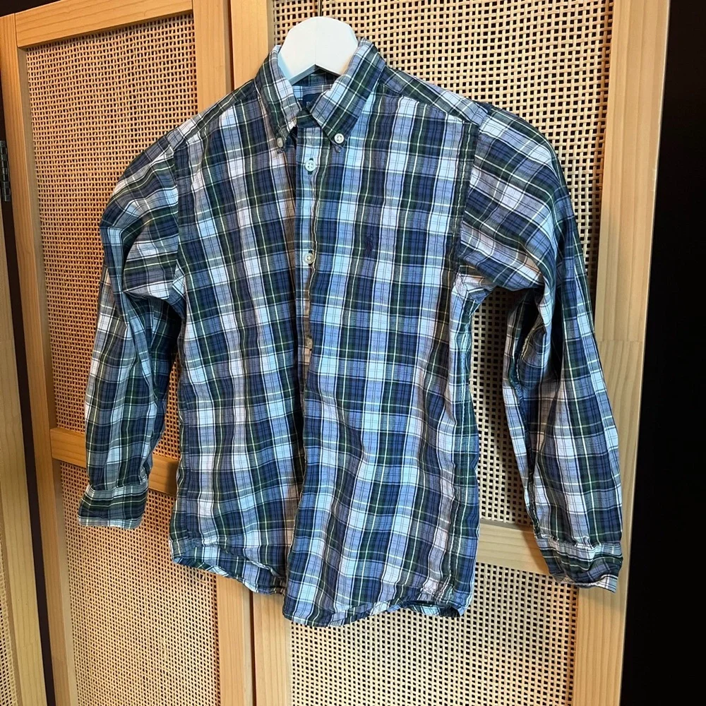 Ralph Lauren Boys (7) Plaid Button Down